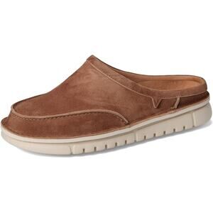Vionic Mens Muptown Clog Mules US 10 Wide EU 44 Hazelnut Brown Suede NIB